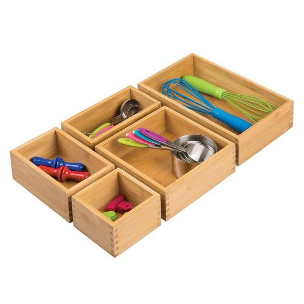 Bamboo drawer organizer set - Anyssa