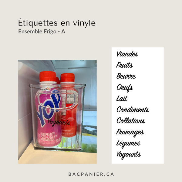 Étiquettes pour Frigo - A