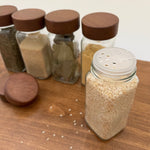 glass spice jars