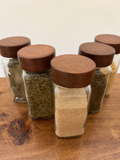 glass spice jars