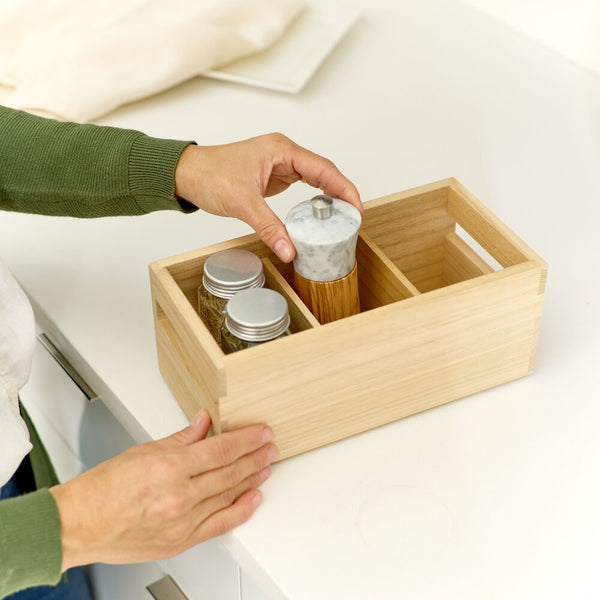 Wooden storage bin - Livia